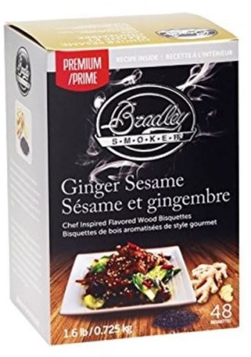 Udící brikety Bradley Smoker Premium Ginger Sesame 48ks