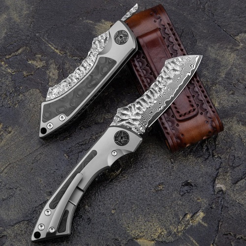 KnifeBoss damaškový zavírací nůž Raptor EDC VG-10