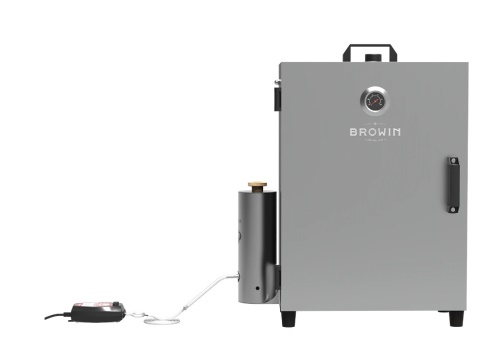 BROWIN kovová elektrická udírna s generátorem kouře 